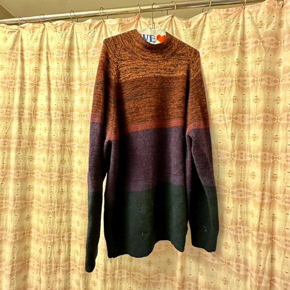 Scotch & Soda Men's Color Block Mock Net Wool Sweater XXL - Picture 6 of 6